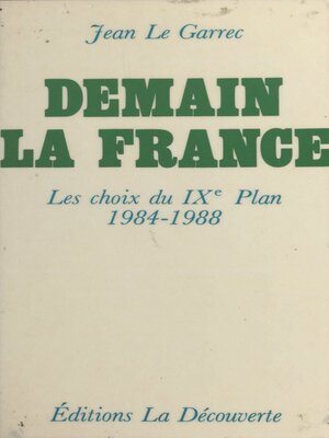 cover image of Demain la France